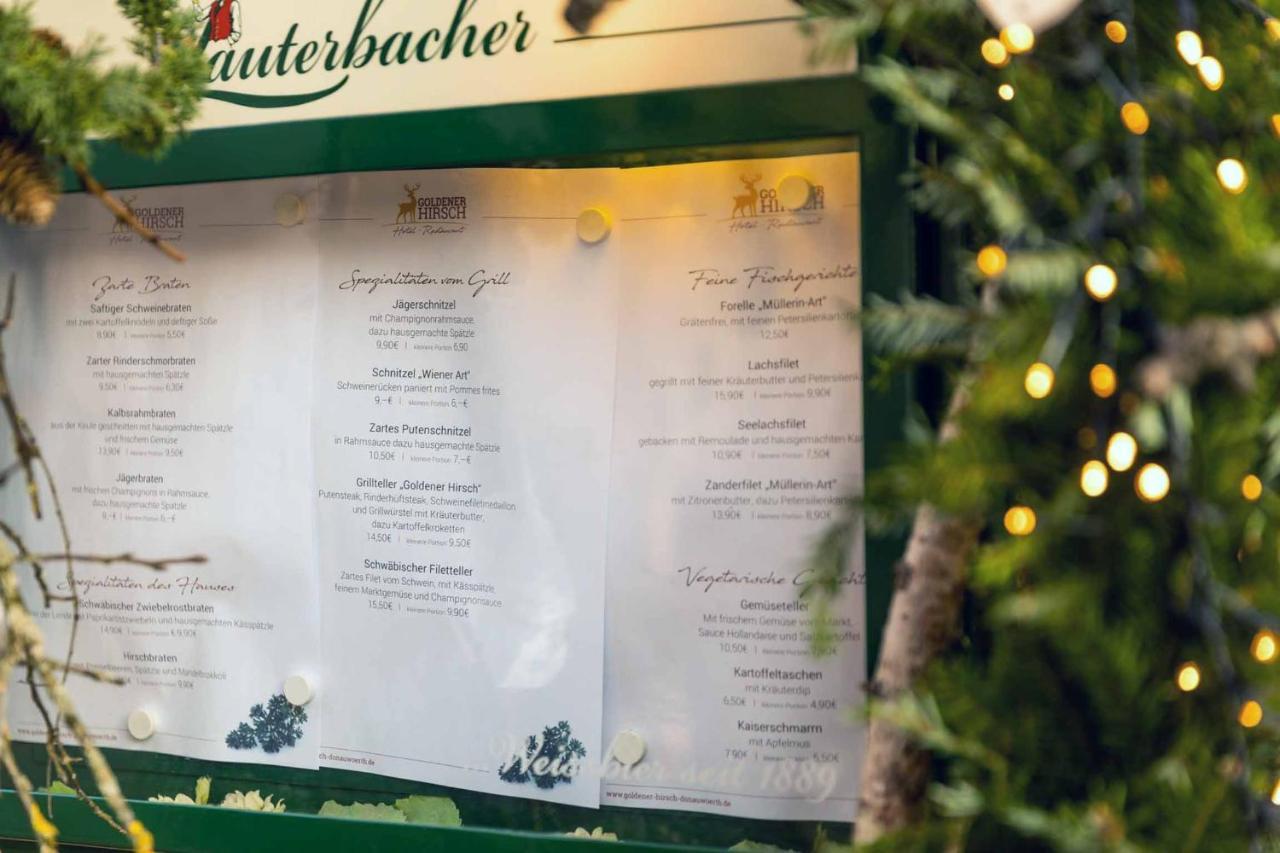Hotel Restaurant Goldener Hirsch Donauwörth Buitenkant foto