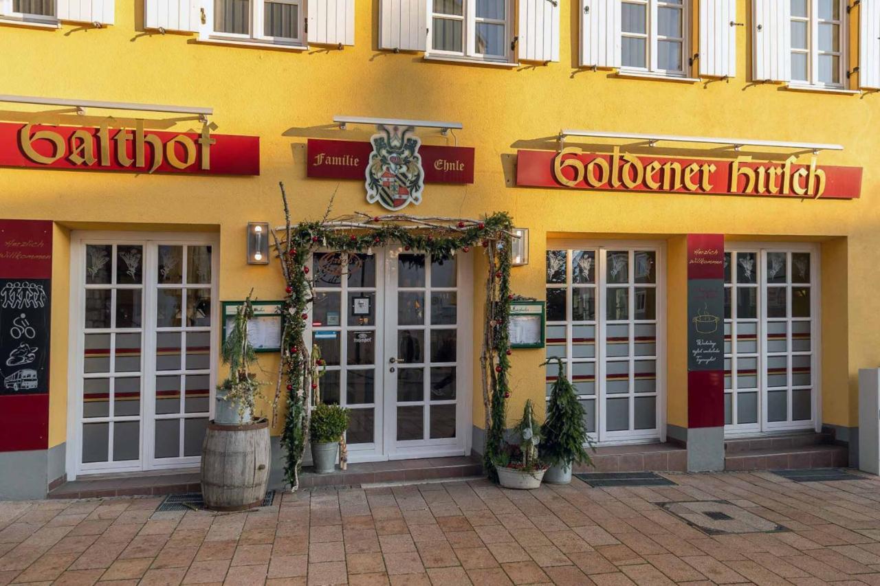 Hotel Restaurant Goldener Hirsch Donauwörth Buitenkant foto